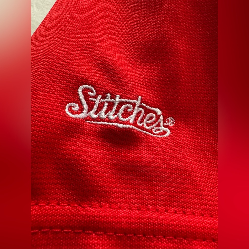 Stitches Pistons Kids Jersey - Red, Blue, White size large - Picture 4 of 6